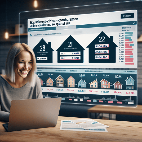 Hauskredit-Zinsen online vergleichen: So sparst Du